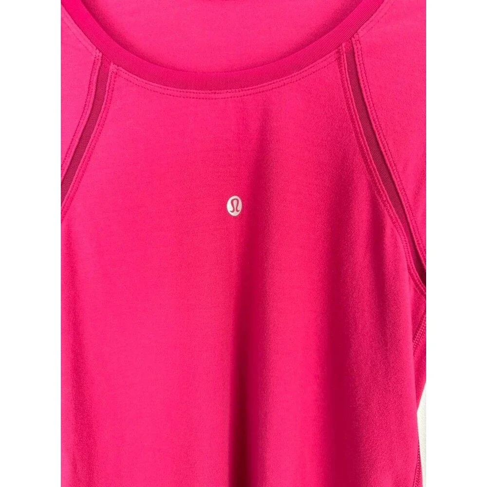 Lululemon Align and Define Long Sleeve Fuschia Berry Rumble Tee S